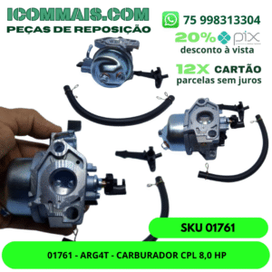01761 - ARG4T - CARBURADOR CPL 8,0 HP