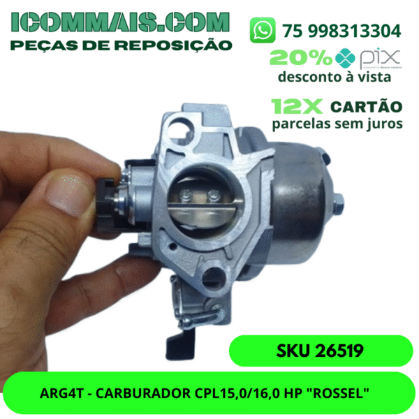 26519 - ARG4T - CARBURADOR CPL15,0/16,0 HP "ROSSEL"