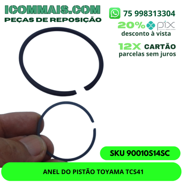 90010S14SC - ANEL DO PISTÃO TOYAMA TCS41