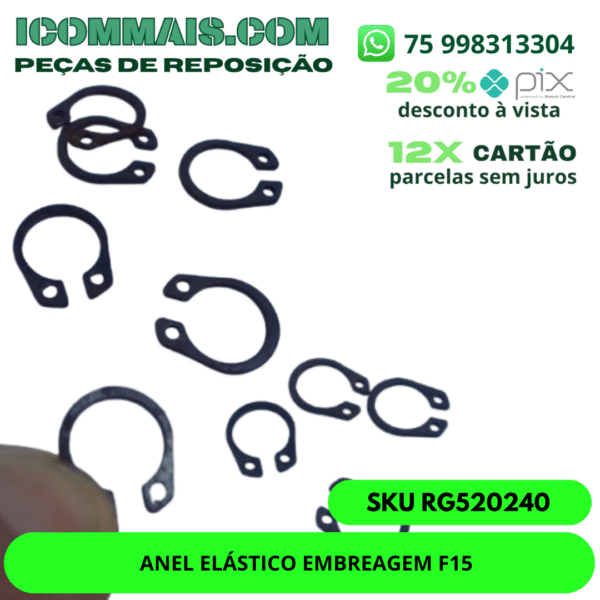 RG520240 - ANEL ELÁSTICO EMBREAGEM F15