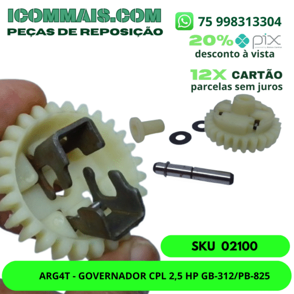 02100 - ARG4T - GOVERNADOR CPL 2,5 HP GB-312/PB-825