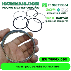 TG90FX10501 - ARG4T - JOGO DE ANÉIS TOYAMA TF90