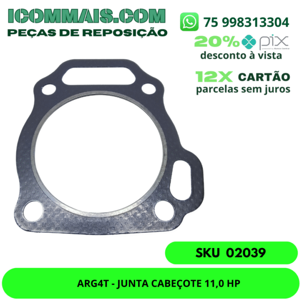 02039 - ARG4T - JUNTA CABEÇOTE 11,0 HP