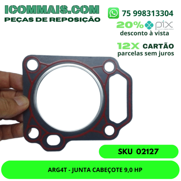 02127 - ARG4T - JUNTA CABEÇOTE 9,0 HP