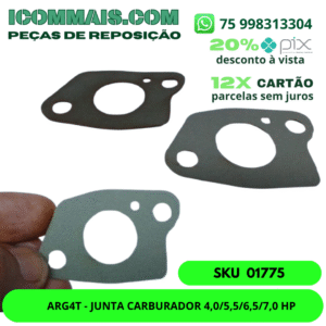 01775 - ARG4T - JUNTA CARBURADOR 4,0/5,5/6,5/7,0 HP