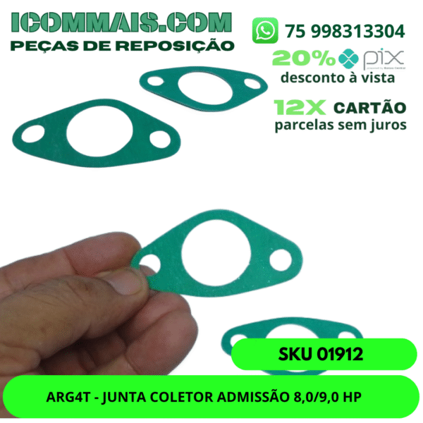 01912 - ARG4T - JUNTA COLETOR ADMISSÃO 8,0/9,0 HP