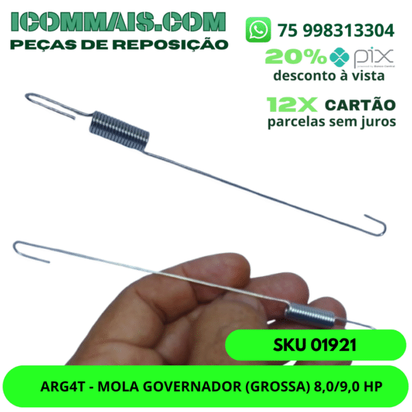 01921 - ARG4T - MOLA GOVERNADOR (GROSSA) 8,0/9,0 HP