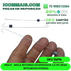 15696 - ARG4T - MOLA RETORNO GOVERNADOR 2,8 HP (MOD. MITSUBISHI/HONDA)