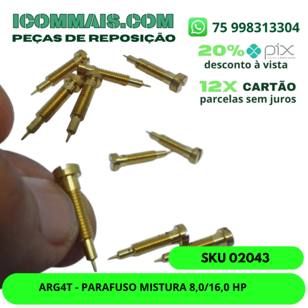 02043 - ARG4T - PARAFUSO MISTURA 8,0/16,0 HP