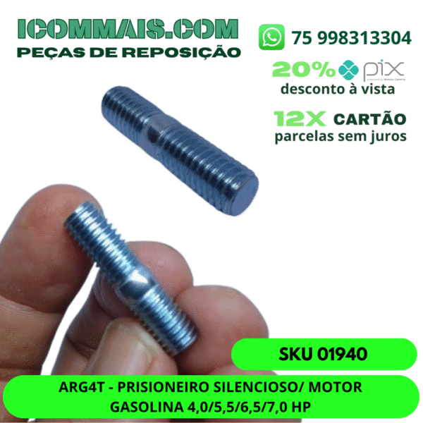01940 - ARG4T - PRISIONEIRO SILENCIOSO/ MOTOR GASOLINA 4,0 5,5 6,5 7,0HP