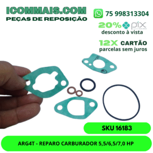 16183 - ARG4T - REPARO CARBURADOR 5,5/6,5/7,0 HP