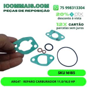 16185 - ARG4T - REPARO CARBURADOR 11,0/16,0 HP