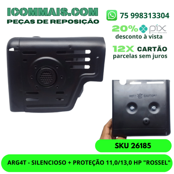 26185 - ARG4T - SILENCIOSO + PROTEÇÃO 11,0/13,0 HP "ROSSEL"