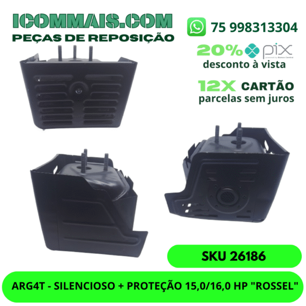 26186 - ARG4T - SILENCIOSO + PROTEÇÃO 15,0/16,0 HP "ROSSEL"