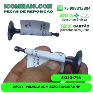 01728 - ARG4T - VÁLVULA ADMISSÃO 5,5/6,5/7,0 HP