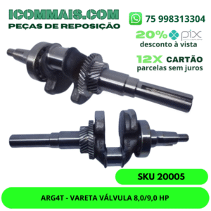 20005 - ARG4T - VIRABREQUIM HORIZONTAL 15,0/16,0 HP (CHAVETADO)