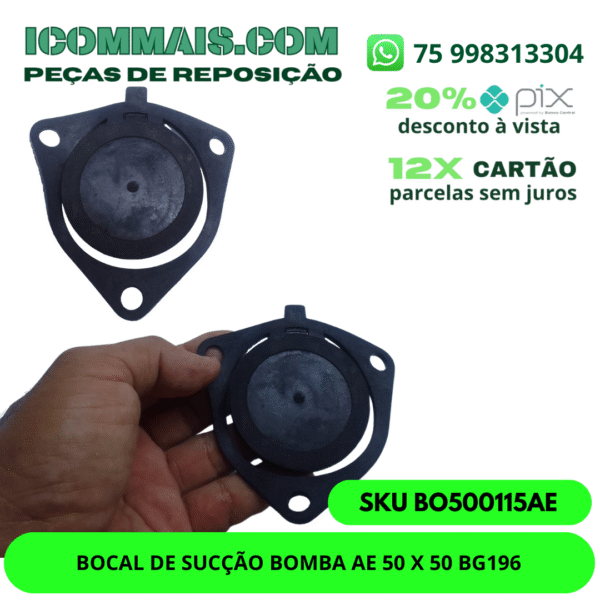 BO500115AE - BOCAL DE SUCÇÃO BOMBA AE 50 X 50 BG196