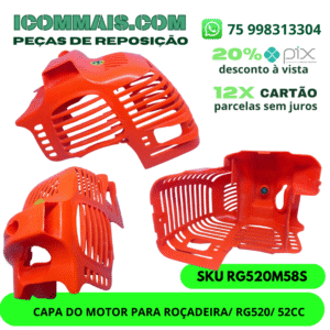 RG520M58S - CAPA DO MOTOR PARA ROÇADEIRA/ RG520/ 52CC