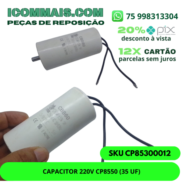 CP85300012 - CAPACITOR 220V CP8550 (35 UF)