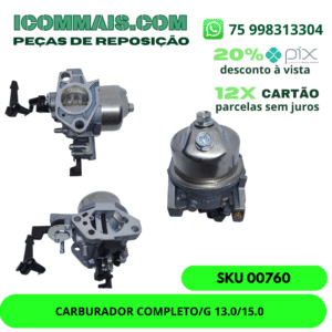 00760 - CARBURADOR COMPLETO G 13.0/15.0
