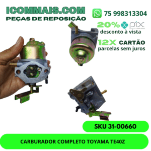 31-00660 - CARBURADOR COMPLETO TOYAMA TE40Z