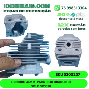5200207 - CILINDRO 44MM  PARA PERFURADOR DE SOLO VPS520