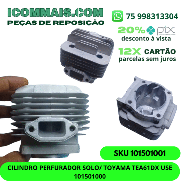 101501001 - CILINDRO PERFURADOR SOLO TOYAMA TEA61DX USE 101501000