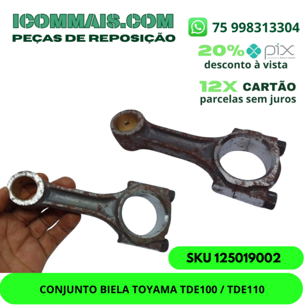 125019002 - CONJUNTO BIELA TOYAMA TDE100/TDE110