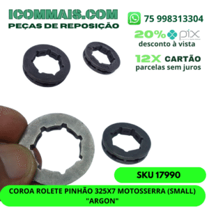 17990 - COROA ROLETE PINHÃO 325X7 MOTOSSERRA (SMALL) "ARGON"