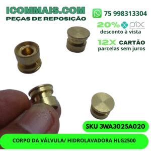 3WA3025A020 - CORPO DA VÁLVULA/ HIDROLAVADORA HLG2500