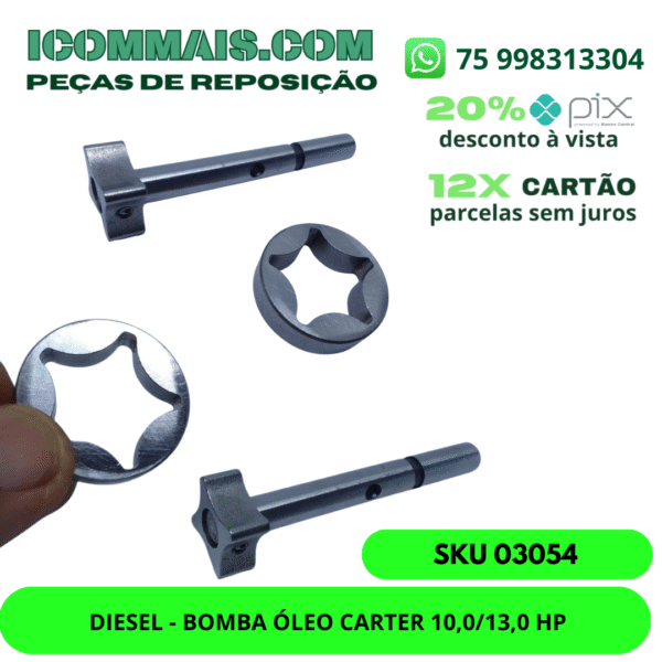03054 - DIESEL - BOMBA ÓLEO CÁRTER 10,0/13,0 HP