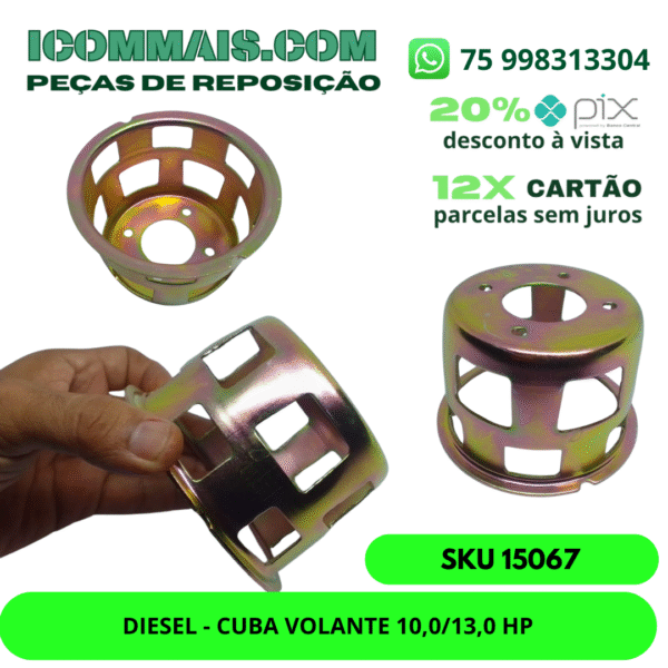 15067 - DIESEL CUBA VOLANTE 10,0/13,0 HP