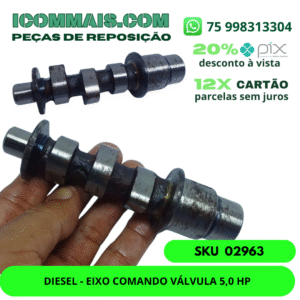 02963 - DIESEL EIXO COMANDO VÁLVULA 5,0 HP