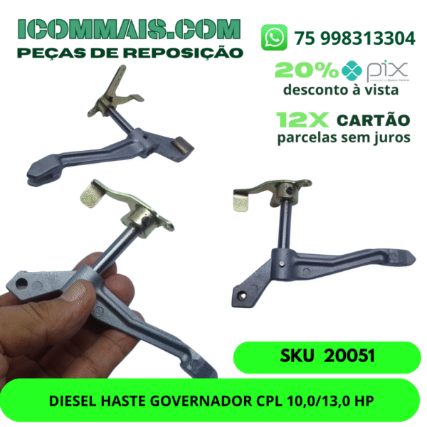 20051- DIESEL HASTE GOVERNADOR CPL10,0/13,0 HP