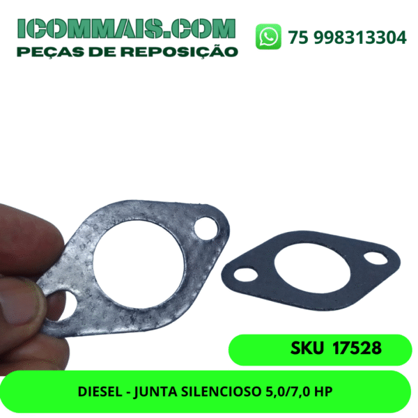 17528 - DIESEL - JUNTA SILENCIOSO 5,0/7,0 HP