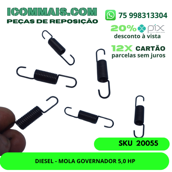 20055 - DIESEL - MOLA GOVERNADOR 5,0 HP