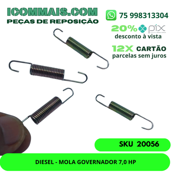20056 - DIESEL - MOLA GOVERNADOR 7,0 HP