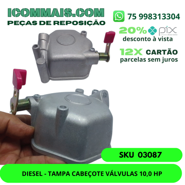 03087 - DIESEL - TAMPA CABEÇOTE VÁLVULAS 10,0 HP