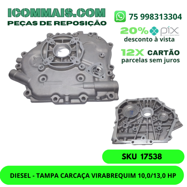 17538 - DIESEL - TAMPA CARCAÇA VIRABREQUIM 10,0/13,0 HP