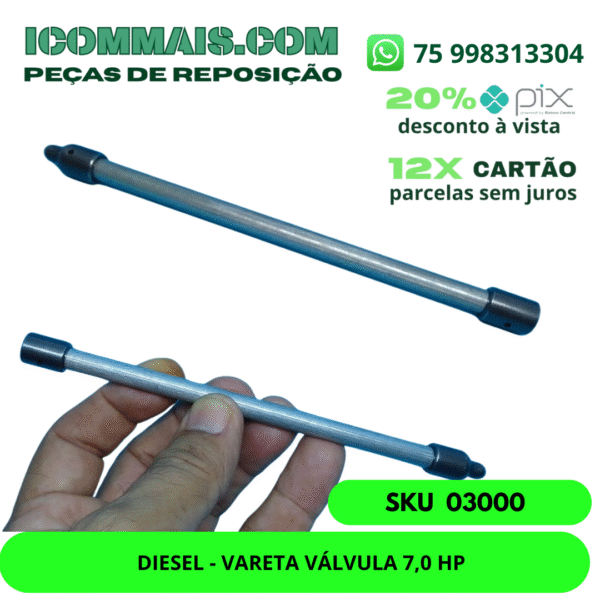 03000 - DIESEL - VARETA VÁLVULA 7,0 HP