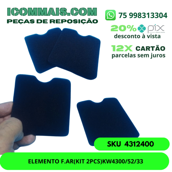 4312400 - ELEMENTO F.AR(KIT 2PCS)KW4300/52/33