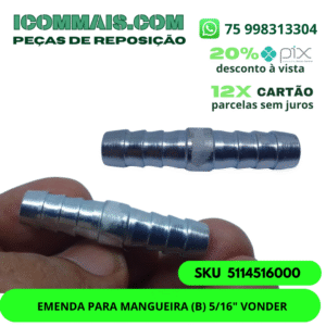 5114516000 - EMENDA PARA MANGUEIRA (B) 5/16" VONDER