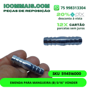 5114380000 - EMENDA PARA MANGUEIRA (C) 3/8"   VONDER