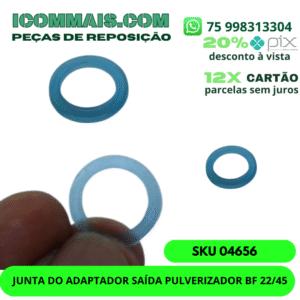 04656 - JUNTA DO ADAPTADOR SAÍDA PULVERIZADOR BF 22/45