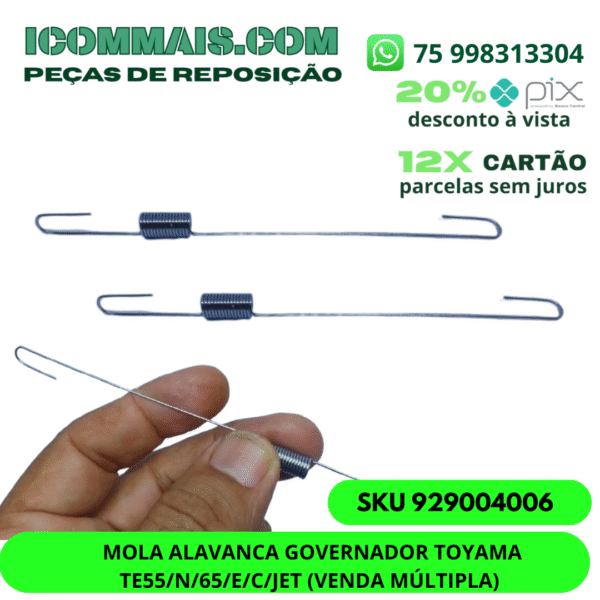 929004006 - MOLA ALAVANCA GOVERNADOR TOYAMA TE55/N 65/E/C/JET (VENDA MÚLTIPLA)