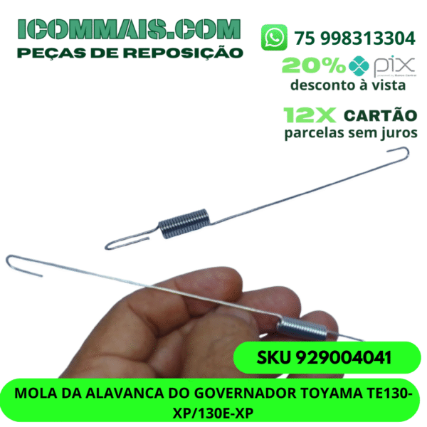 929004041 - MOLA DA ALAVANCA DO GOVERNADOR TOYAMA TE130-XP/130E-XP