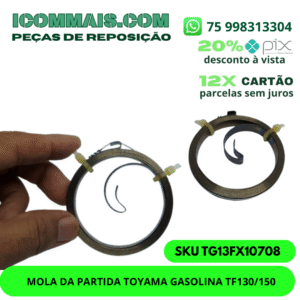 TG13FX10708 - MOLA DA PARTIDA TOYAMA GASOLINA TF130/150