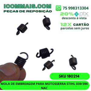 180214 - MOLA DE EMBREAGEM PARA MOTOSSERRA STIHL 039/390 NAC