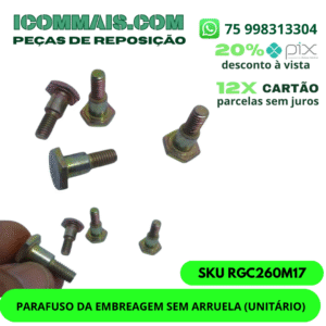 RGC260M17 - PARAFUSO DA EMBREAGEM SEM ARRUELA (UNITÁRIO)