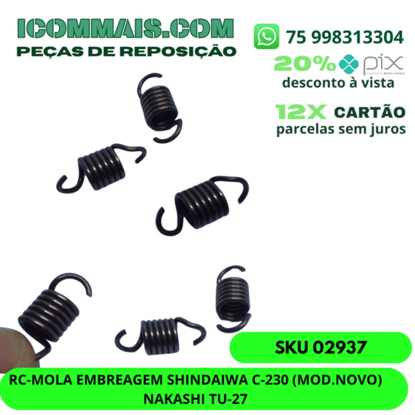 02937 - RC-MOLA EMBREAGEM SHINDAIWA C-230 (MOD.NOVO) NAKASHI TU-27